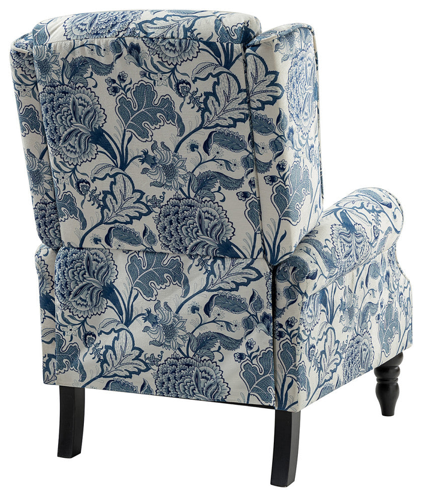 Modern Manual Wingback Recliner Set of 2, Jacobean