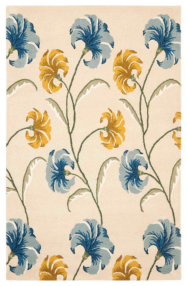 Safavieh Soho Soh767B Floral Rug, Beige/Multi, 5'0"x8'0"