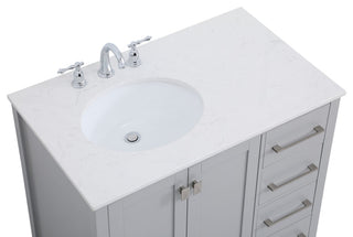 Isabel Grey 36" Single Sink Bathroom Vanity