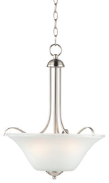 Maxim 12070FT Vital 3 Light 17"W Mini Chandelier - Satin Nickel