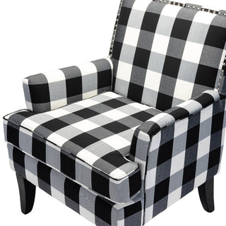 Herrera Classic Armchair With Pattern, Buffalo Black