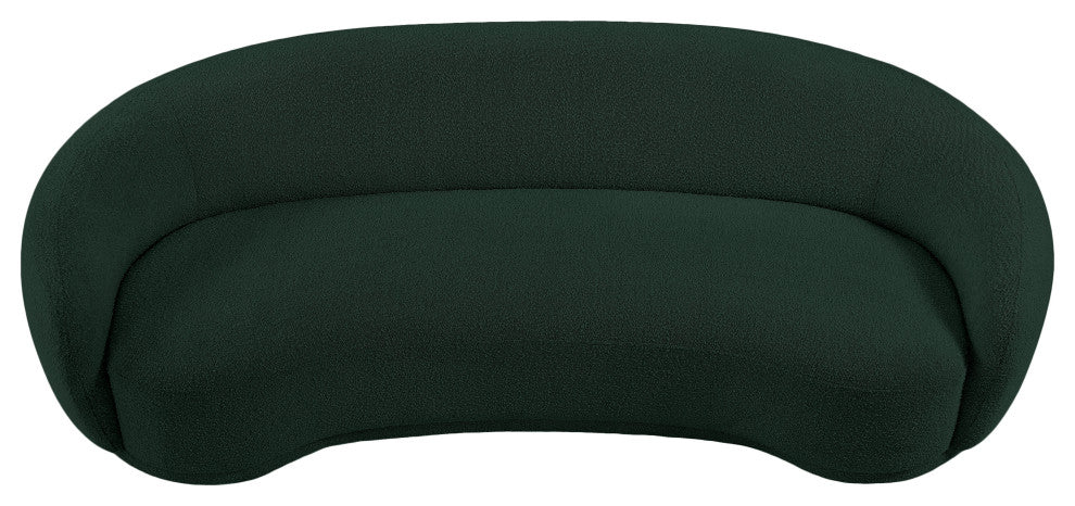 Hyde Boucle Fabric Upholstered, Green, Sofa