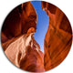 Grand Antelope Canyon, Landscape Photo Round Wall Art, 11"