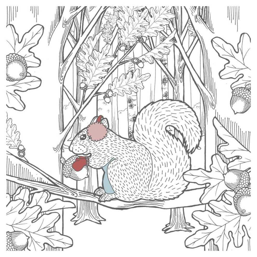 "Color the Forest Color VIII" Digital Paper Print by Elyse DeNeige, 26"x26"