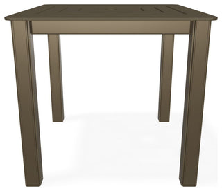 21" Square Marine Grade Outdoor End Table, Beachwood