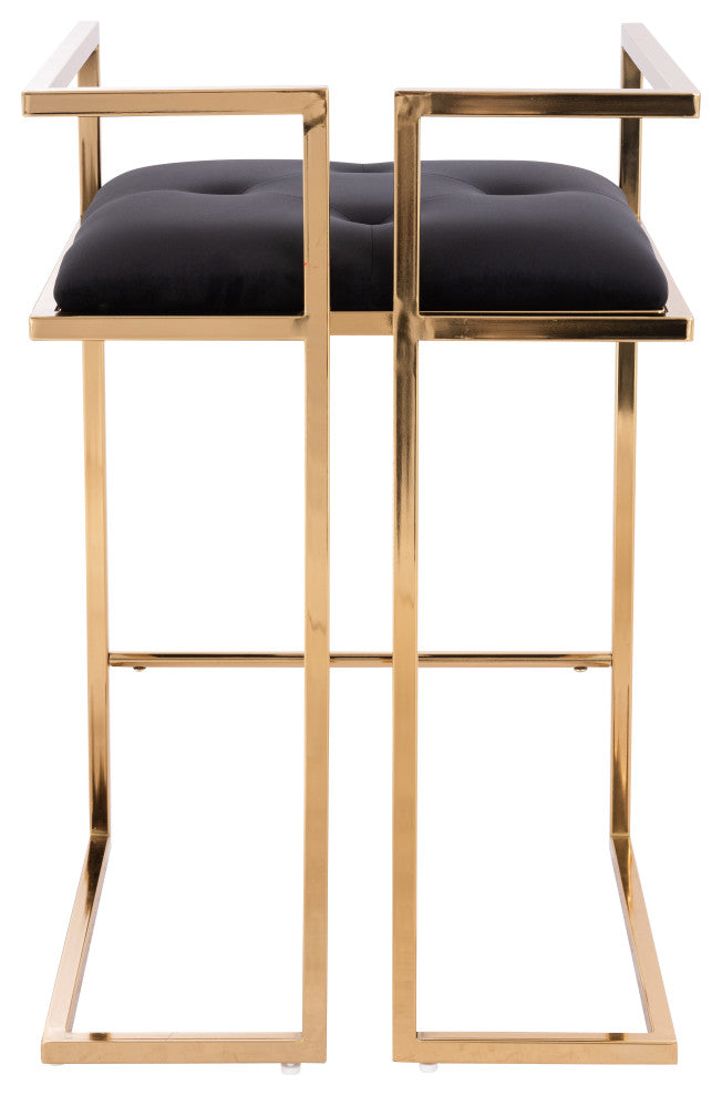 Mila Gold Velvet stool