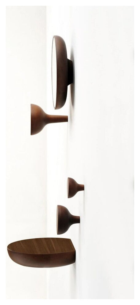 Nomon Welcome Mirror, Natural Solid Walnut Veneered Wood