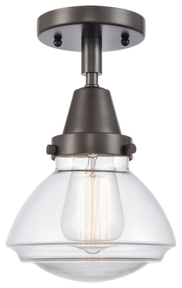 Innovations 447-1C-OB-G322-LED Olean 1 Light Flush Mount, Oil Rubbed Bronze