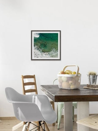 "Surf Crash" Framed Painting Print, 32"x32"
