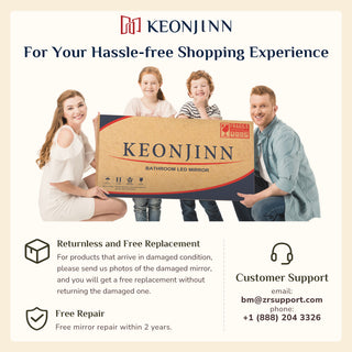 Metal Frame Decorative Rectangular Wall Mount Mirror, Gold, 36"x36"