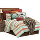 Turquoise Serape Comforter Set, King