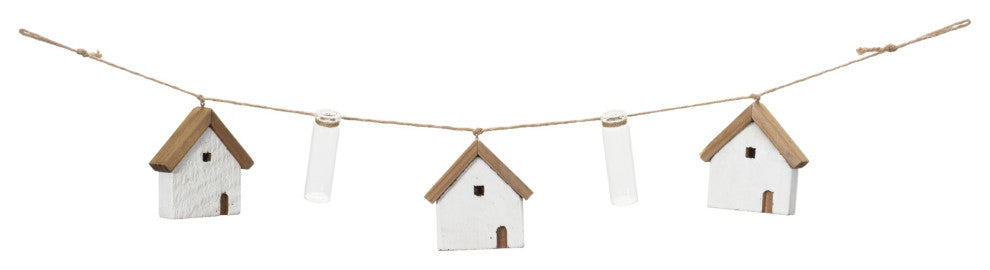 House and Tube Vase String Garland, Set of 2