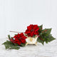 31" Poinsettia, Berries and Pine Artificial Flower Bundle, Set of 3