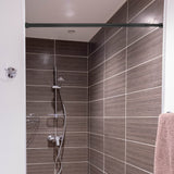 Tension Adjustable Shower Curtain Rod 43-79 Inches, Black