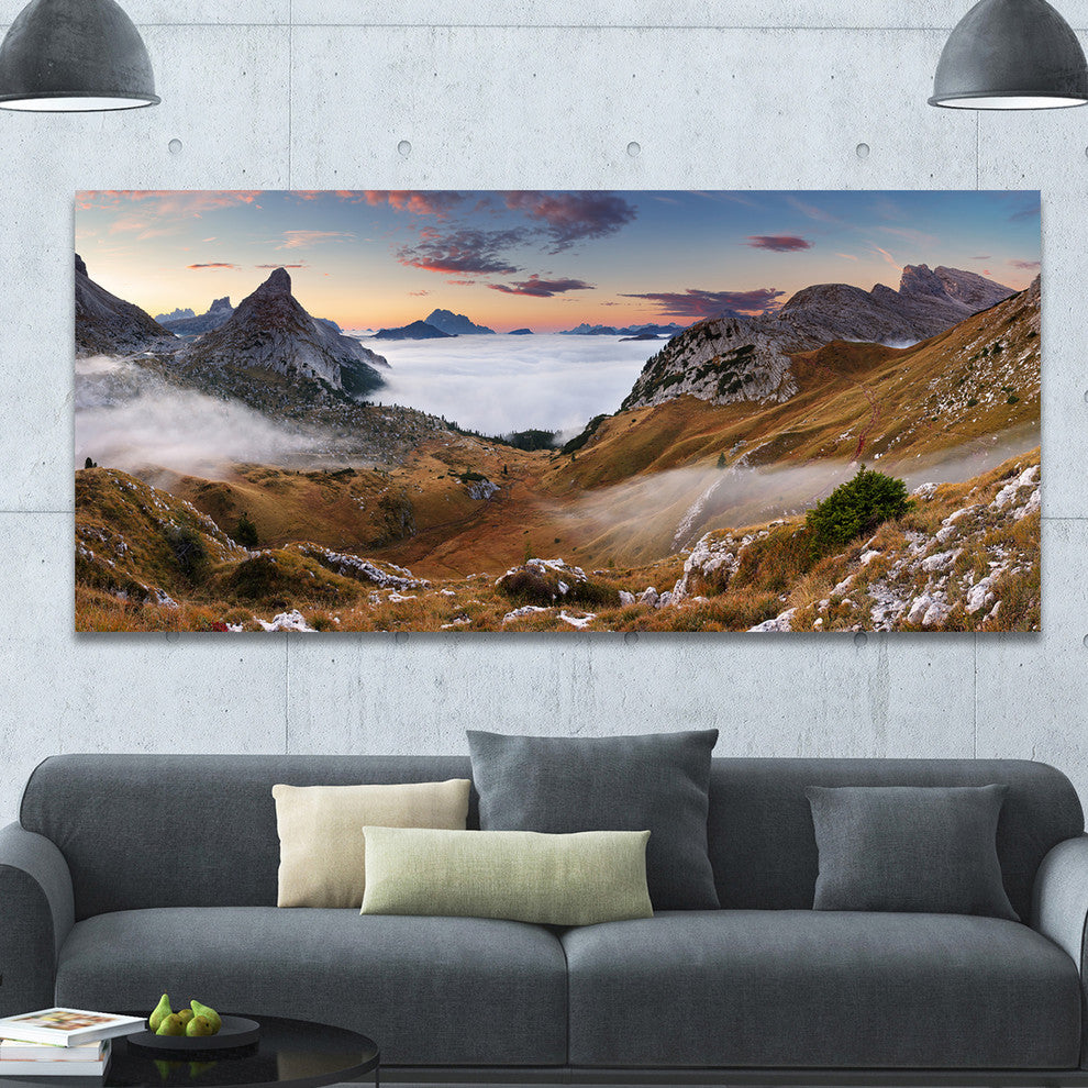 Beautiful Summer Panorama, Large landscape Canvas Art Print, 60"x28"