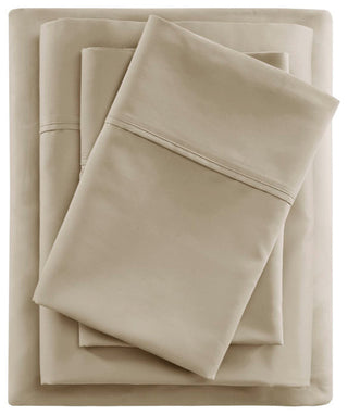 Beautyrest 600 Thread Count Cooling 4-Piece Sheet Set, Khaki, Cal King