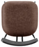 Judith PU Dining Side Chair,, Set of 4, Toasted Dark Brown