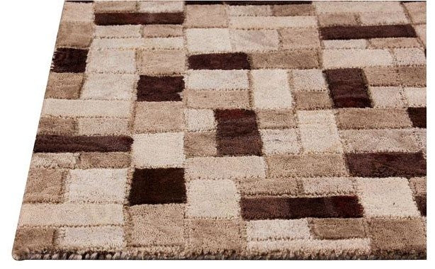 Hand Tufted Beige Wool Area Rug