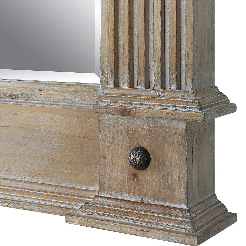 Uttermost 09799 McAllister Natural Wood Oversized Mirror