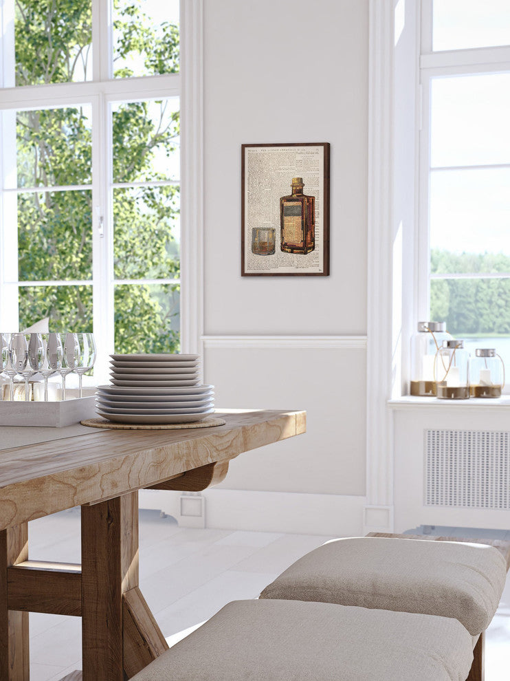 "Bourbon Temptation" Framed Painting Print, 12"x18"