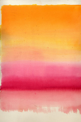 "Brightly Layered" Painting Print on Canvas