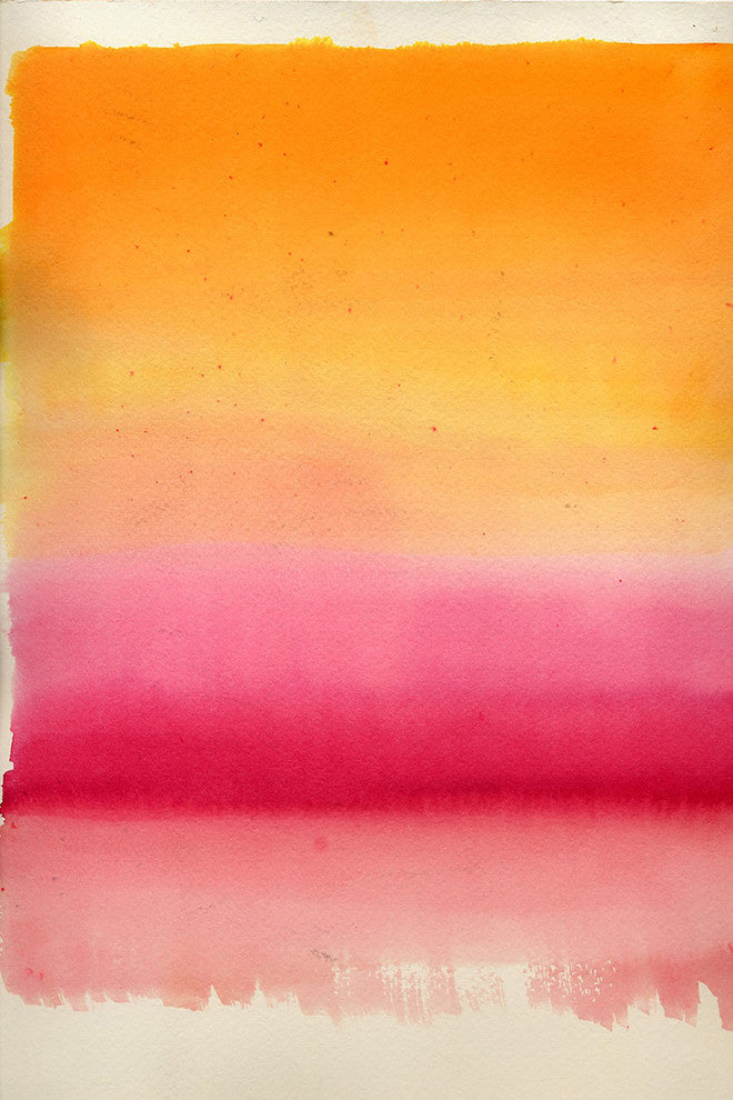 "Brightly Layered" Painting Print on Canvas