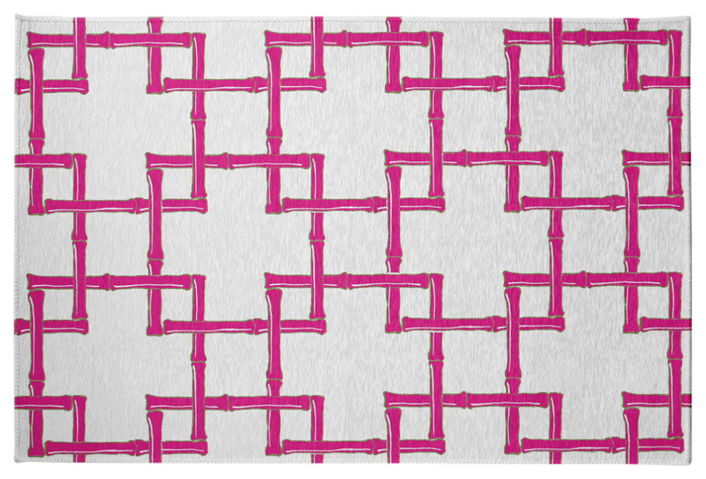 Bamboo Spring Chenille Rug, Orchid, 4'x6'