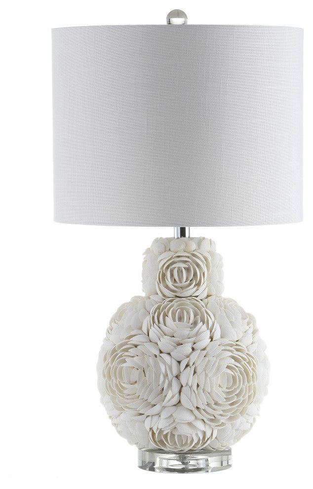 Seashell Rosette 24" LED Table Lamp, Cream