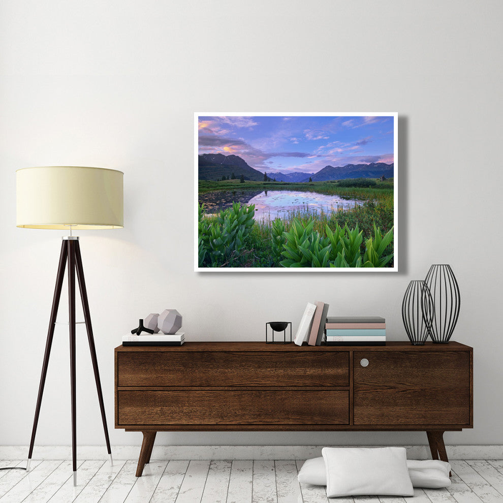 "Grand Turk and Kendall Mountains, Molas Pass, Colorado" Paper Art, 50"x38"