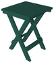 Poly Lumber Coronado Square Folding Bistro Table, Turf Green