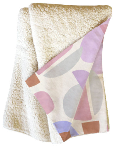 Marta Barragan Camarasa Geometric Shapes 78G Fleece Throw Blanket