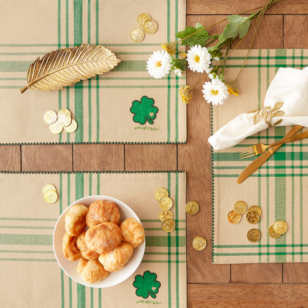 A Wee Bit O Luck Embroidered Placemat (Set of 4)