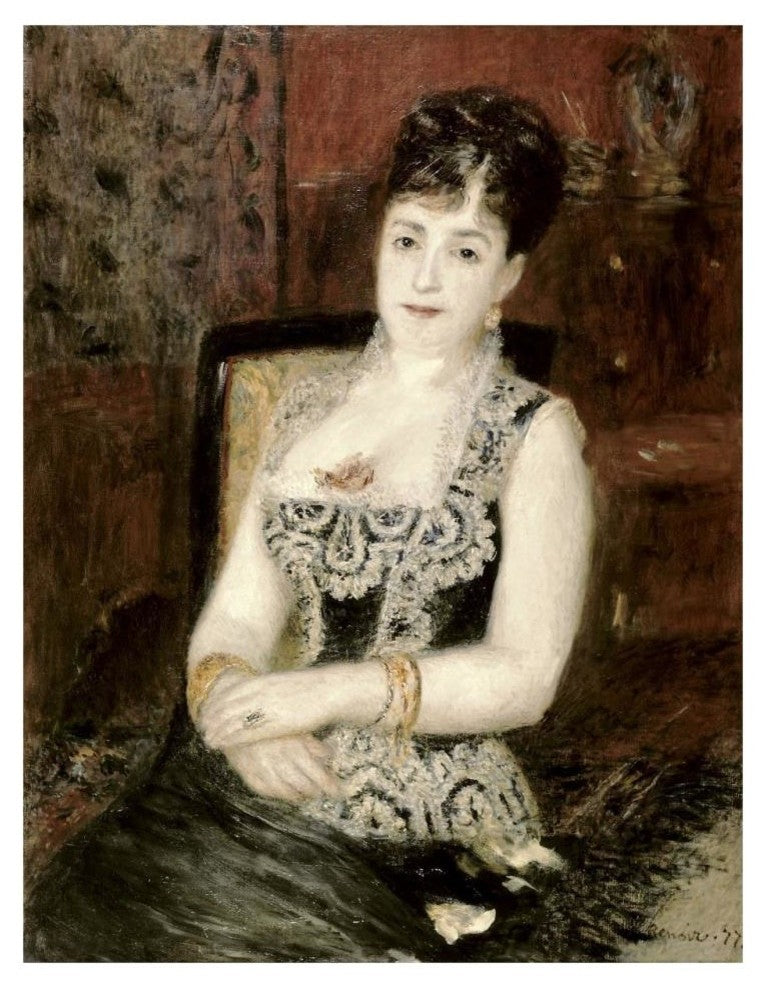 "Portrait of a Woman" Digital Paper Print by Pierre-Auguste Renoir, 25"x32"