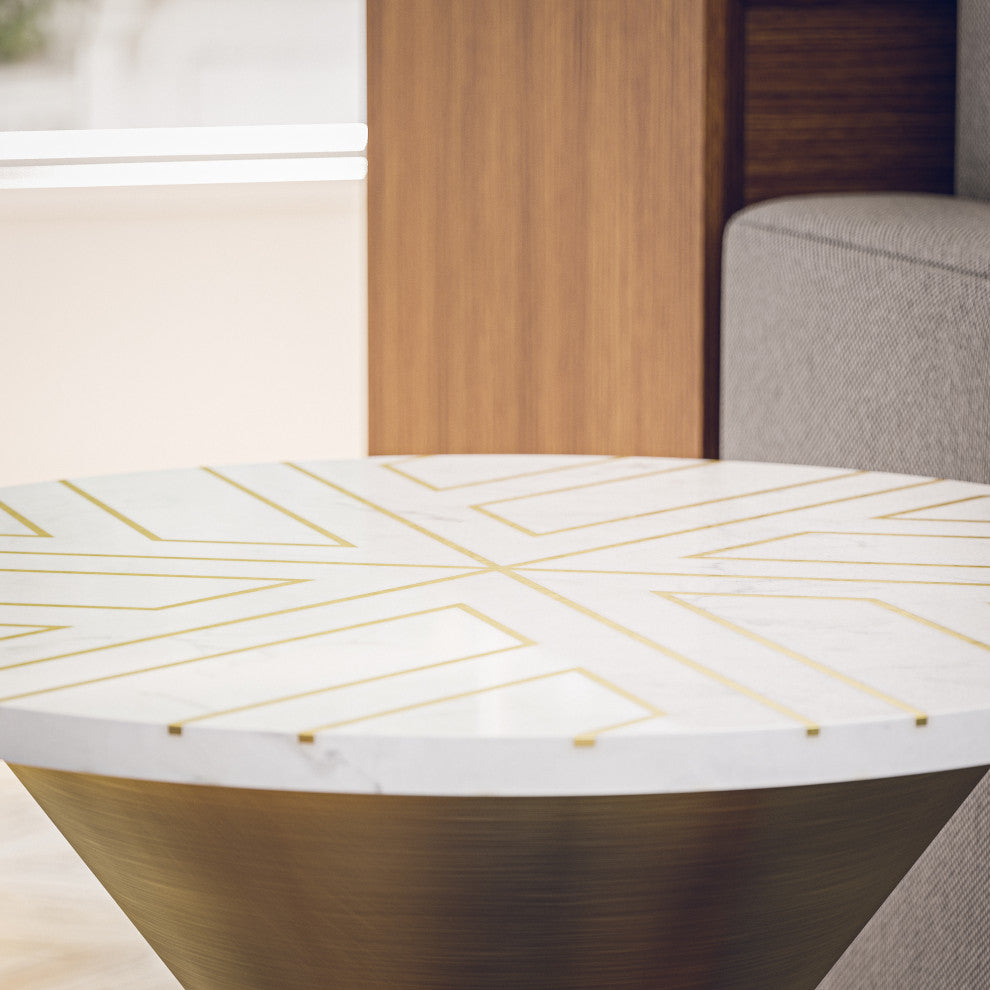 Kenroy 47043GLD Accent Table, Bellamy