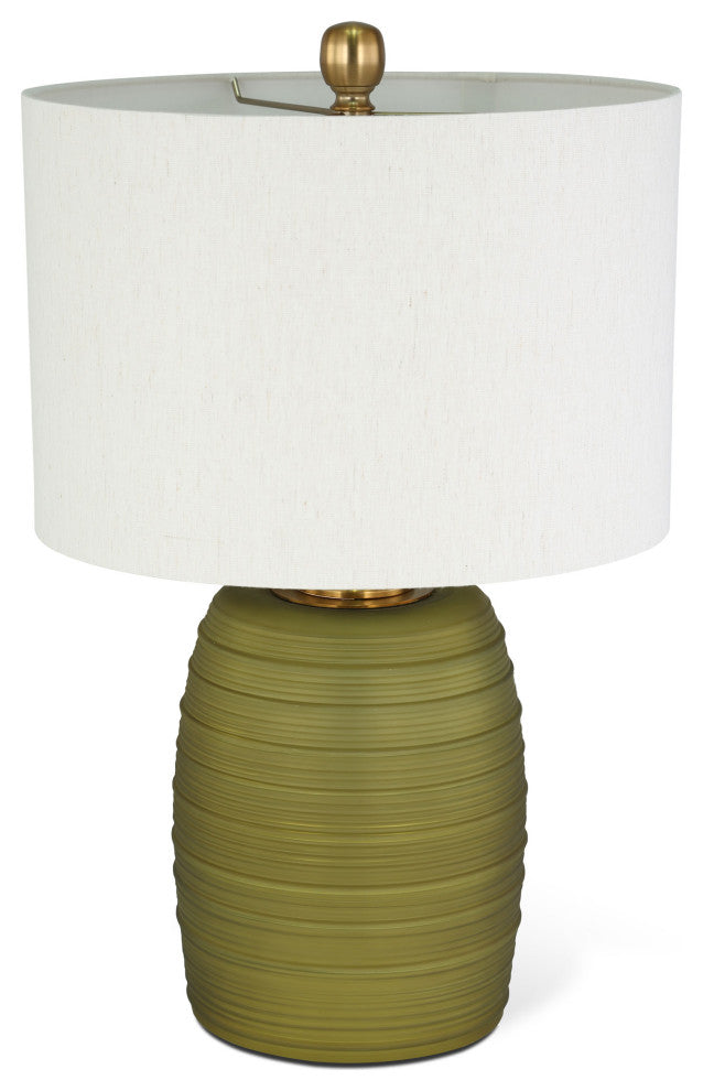Fiona 24" Green Glass Table Lamp