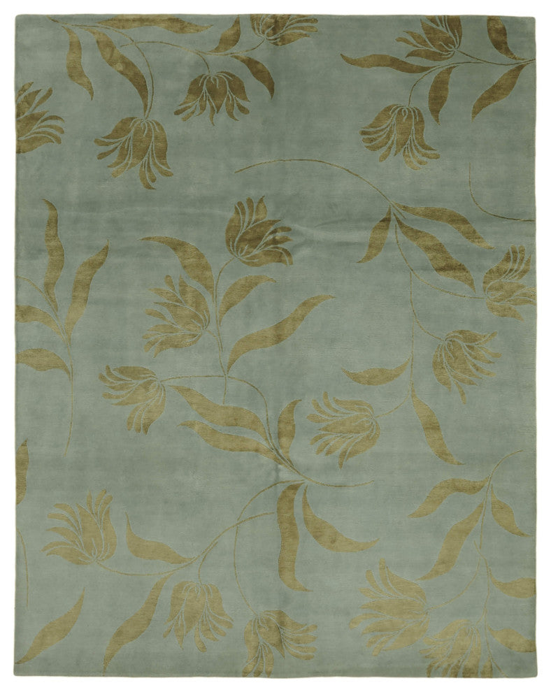Rug N Carpet - Handmade Oriental 8' 0'' x 10' 1'' Wool Oushak Area Rug