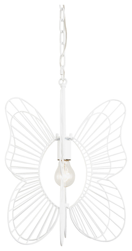 .-     Monarch Butterfly 1-Lt Pendant - White