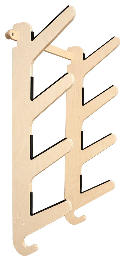 Bamboo Skateboard Rack & Snowboard Rack - The Moloka'i Series, Birch, Quad