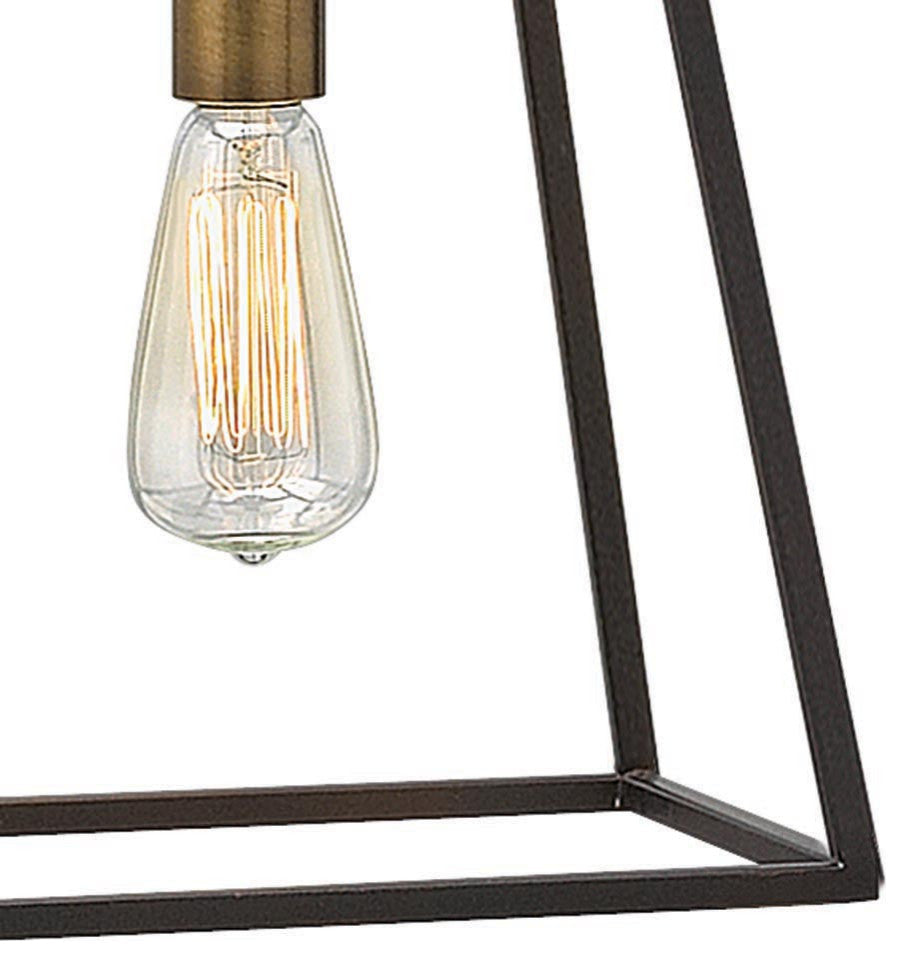 Hinkley Fulton Small Open Frame Pendant, Bronze