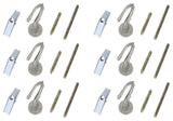 Aspen Creative 21401-6 2.5" Large Swag Hook, Brushed Pewter, 6-Pack