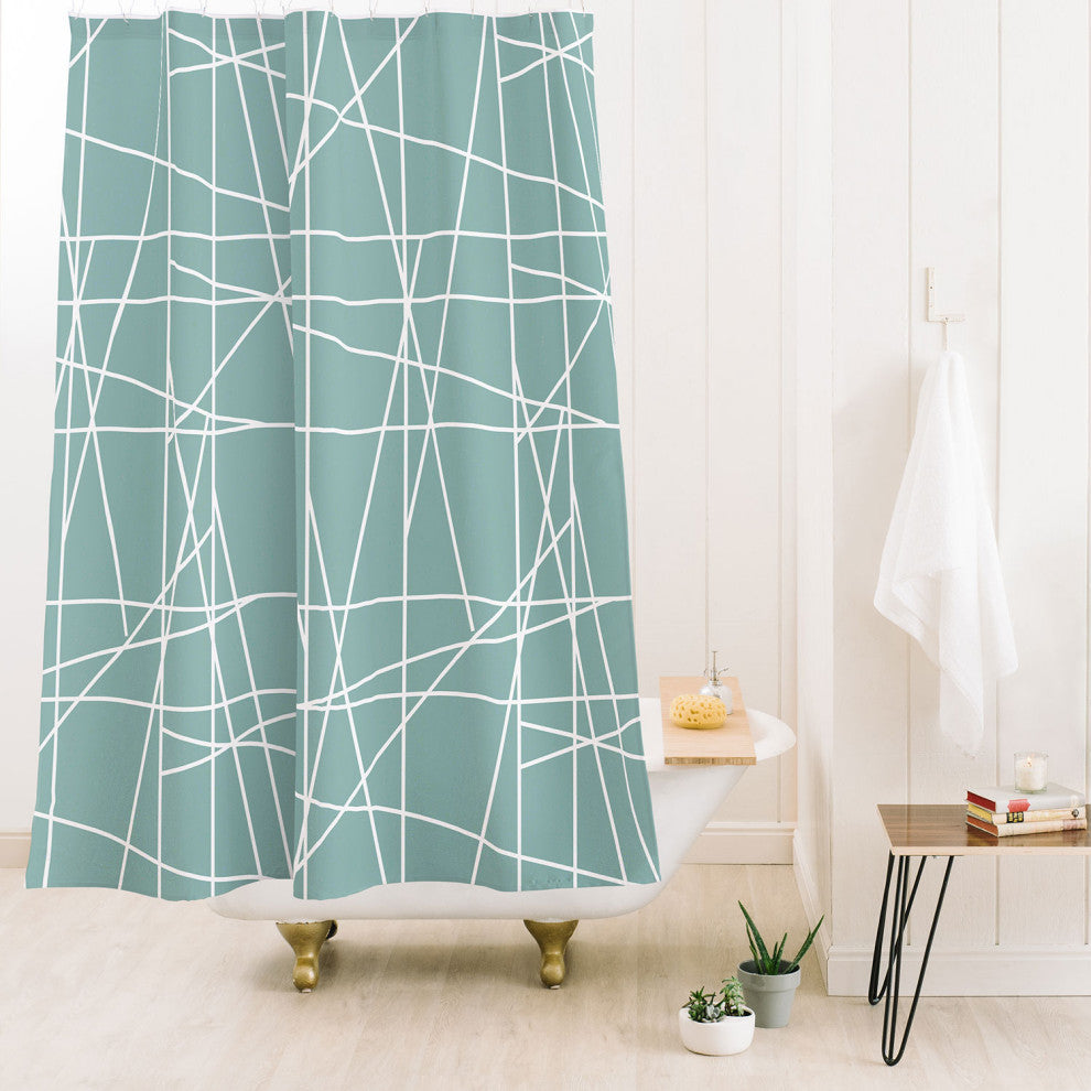 Gabriela Fuente Minimal Architecture Shower Curtain