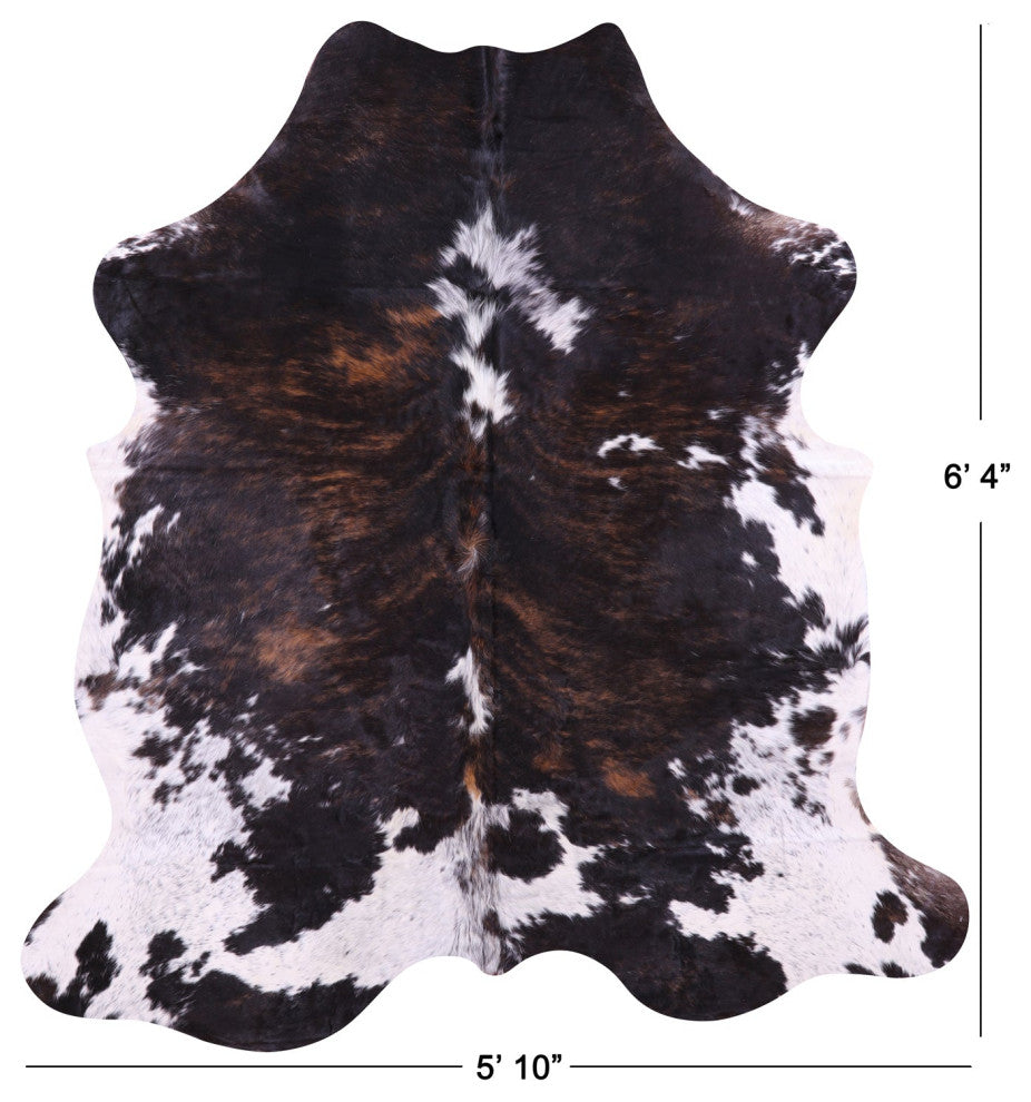 Natural Cowhide Rug 6' 4" X 5' 10" C1886
