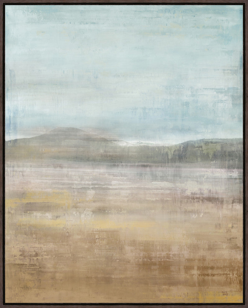Sierra Vista, 31.25"x39.25", Espresso Natural Wood Gallery Floater