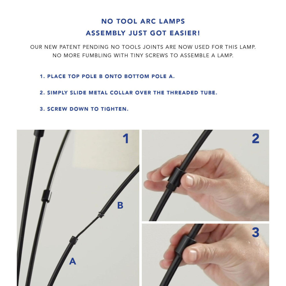 Bowery 3 Arm Arc- Black