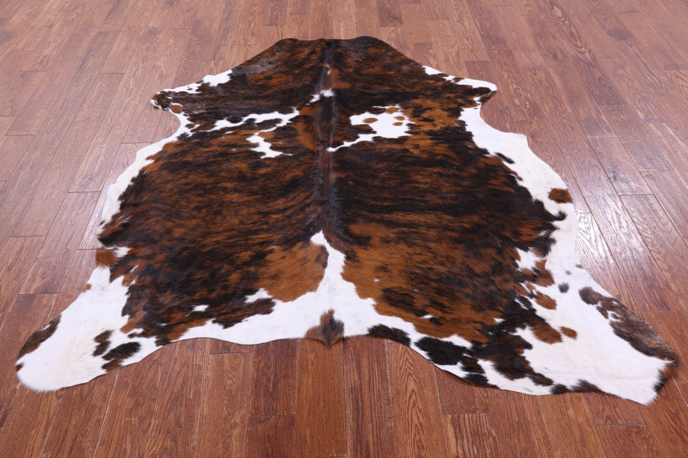 Natural Cowhide Rug 6' 7" X 6' 2" C1954