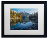 'Jasper Morning' Matted Framed Canvas Art by Pierre Leclerc