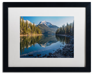 'Jasper Morning' Matted Framed Canvas Art by Pierre Leclerc