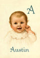 A for Austin - Gallery Wrapped Canvas Art 28" x 42"