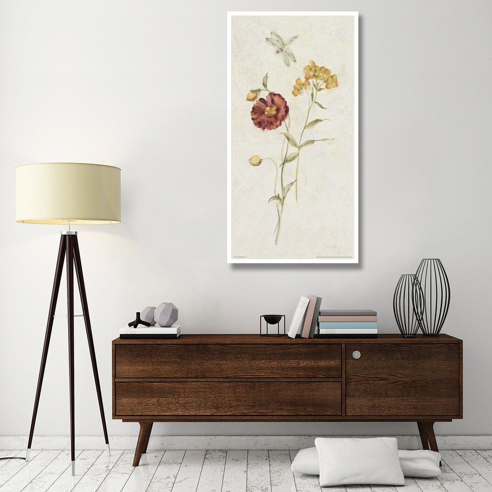 "Wild Wallflowers IV" Digital Paper Print by Cheri Blum, 32"x62"