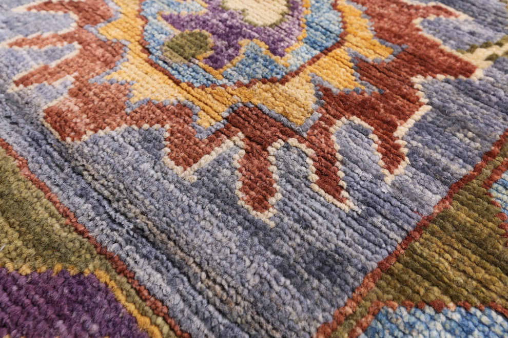 Turkish Oushak Hand-Knotted Wool Rug 9' 1" X 12' 0" - Q12400